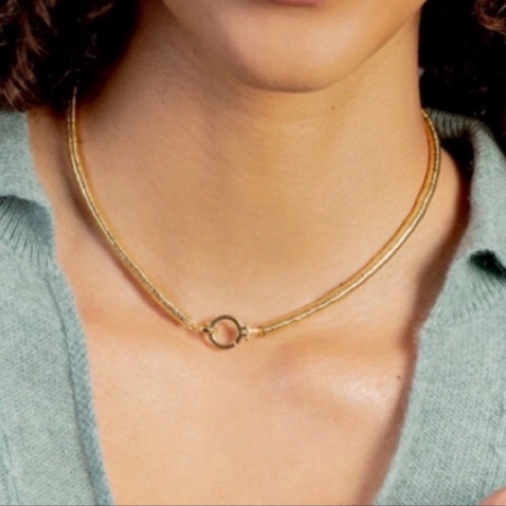 Gorjana Margot Necklace- 18k gold plated discs. Very hard to find. - Picture 2 of 6